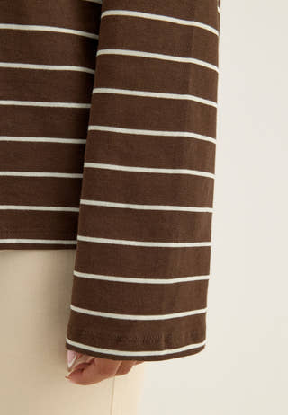 Pcsadie LS Top Striped