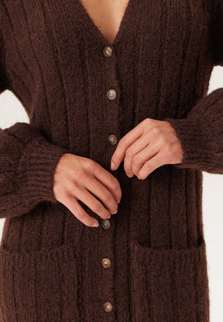 Knitted Cardigan Dress