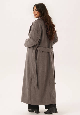 Objclara Oversize Wool Coat Brown