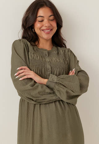 Smock Midi Dress