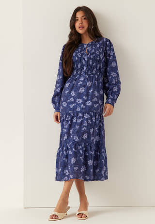 Smock Midi Dress
