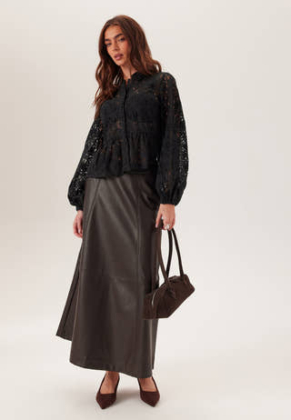 Lace Peplum Blouse
