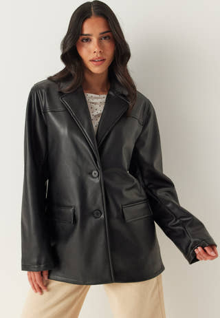 PU Blazer Jacket