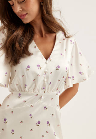 Satin Scarf Maxi Dress