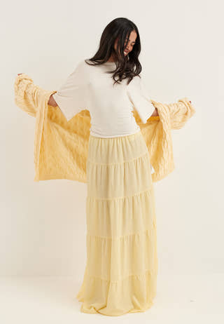 Flounce Maxi Skirt