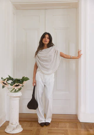 Cape Sleeveless Blouse