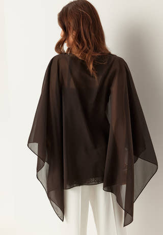 Sheer Chiffon Cape