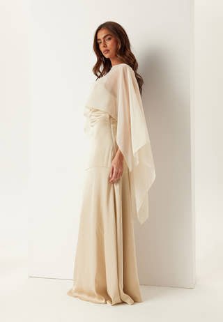 Sheer Chiffon Cape