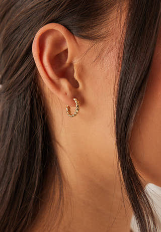 Maeve Hoop Earrings Gold-plate