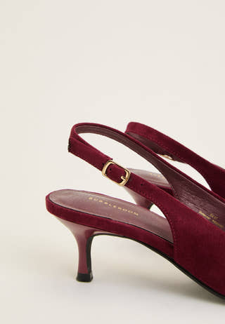 Pointy Slingback Red