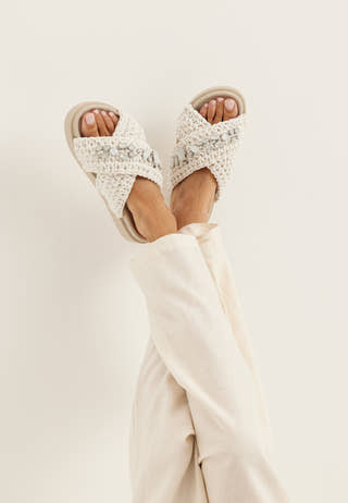 Slipper Woven Stones