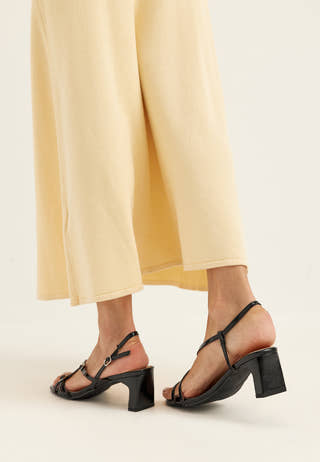 Biadina Strappy Sandal Faux Leather