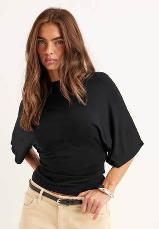 Wide Sleeve Fitted Tee