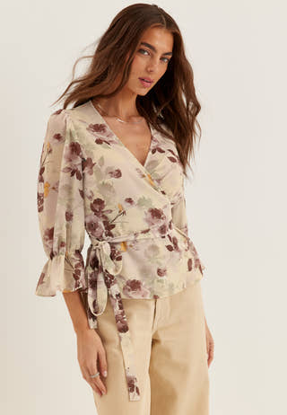 Mary-beth Wrap Blouse