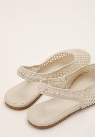 Onlakira-7 Woven Slingback Ballerina
