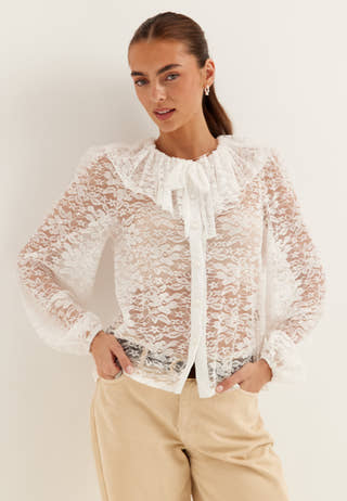 Lace Collar Blouse