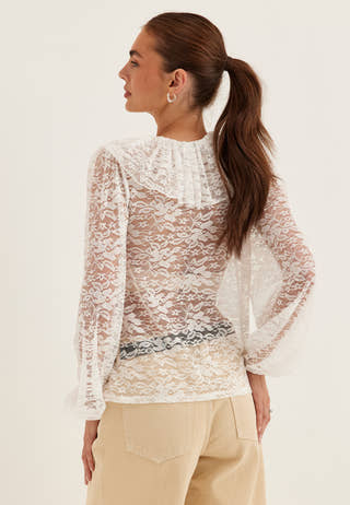 Lace Collar Blouse