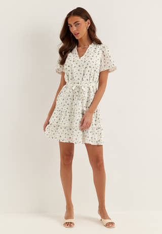Vmtrine Ss Short Lace Dress Noos