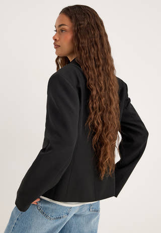 Agraffe Short Blazer Black