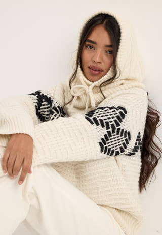 Slwlili Ls Knit High Neck White