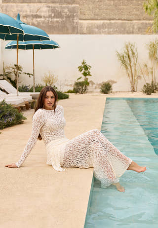 Asymmetric Lace Top