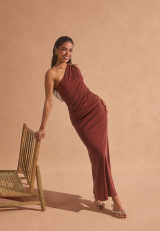 One shoulder dress