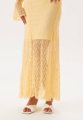 Lace Long Sleeve Ankle Dress