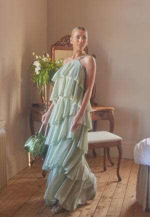 Andrea Flounce Maxi Skirt