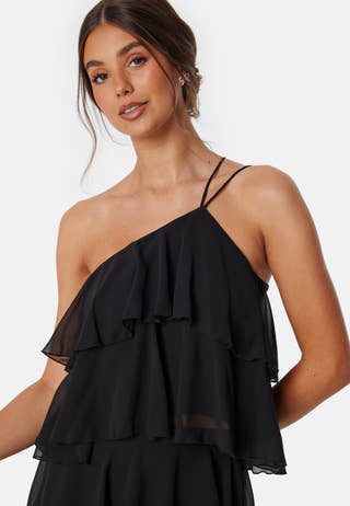 Andrea One Shoulder Flounce Top