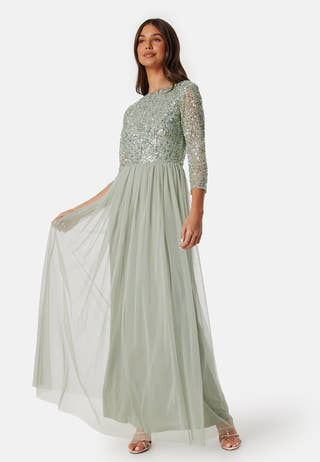 Sequin Bodice Maxi Dress
