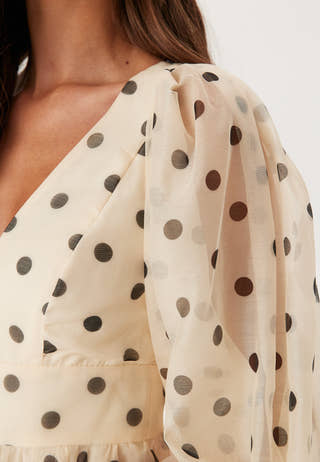 Eva Polka Dot Mini Dress