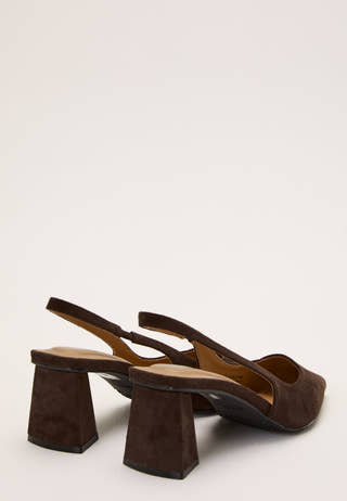 Biamaralyn Slingback Faux Suede