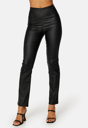 Alicia coated straight leg trousers