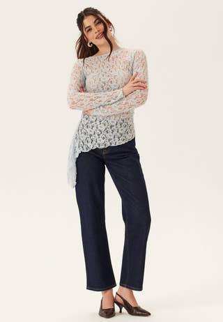 Asymmetric Lace Top