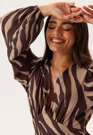 Balloon Sleeve Maxi Dress