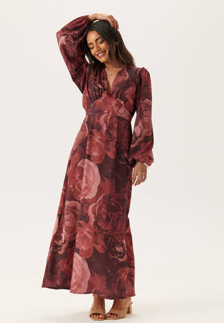 Balloon Sleeve Maxi Dress