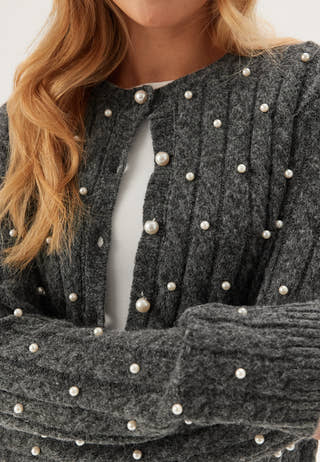 Beaded Knitted Cardigan