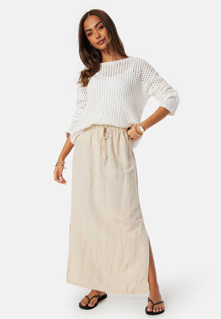 Crochet Knitted Long Sleeve Top