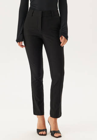 High Waist Stretchy Front Pocket Trousers