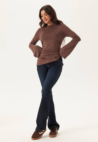 Boat Neck Asymmetric Top