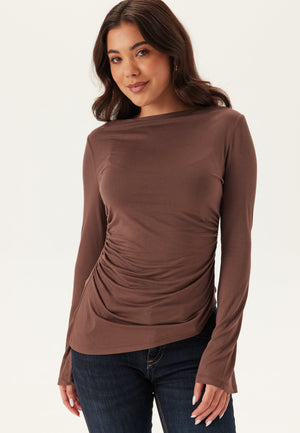 Boat Neck Asymmetric Top