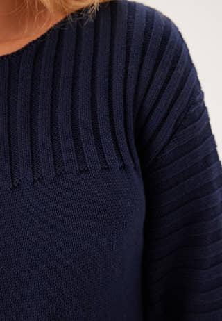 Boatneck Knitted Sweater