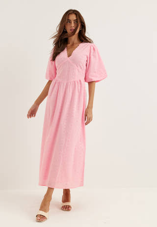 Broderie Anglaise Maxi Dress