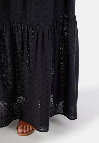 Broderie Anglaise Maxi Skirt