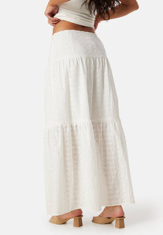 Broderie Anglaise Maxi Skirt