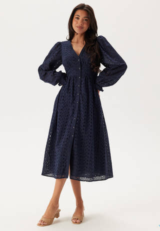 Broderie Anglaise Midi Dress