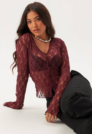 Button Lace Cardigan