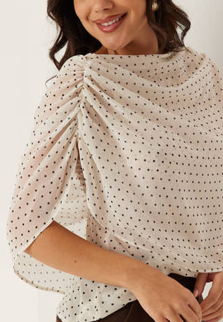 Cape Sleeveless Blouse