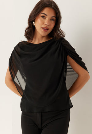 Cape Sleeveless Blouse