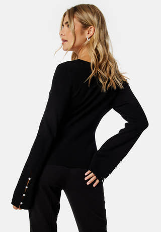 Carlie Pearl Button Top